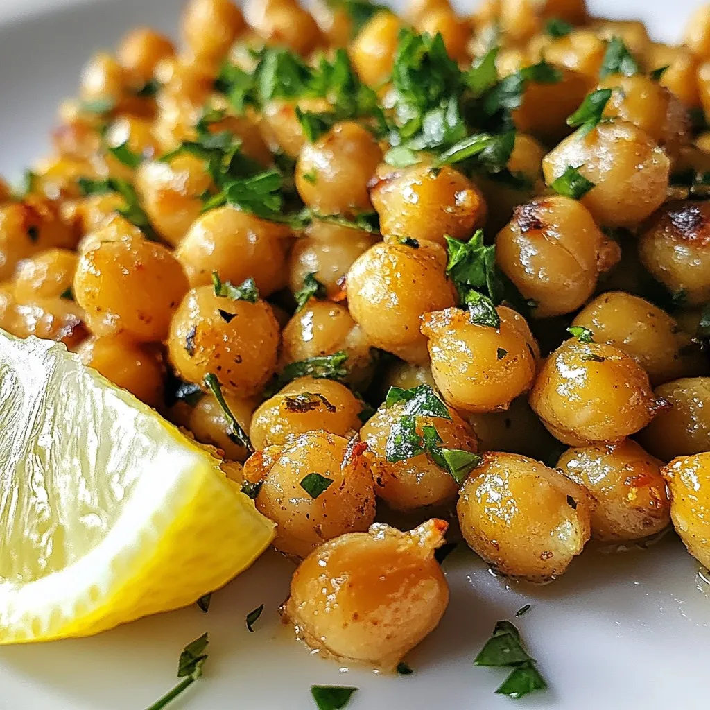 Garlic Herb Roasted Chickpeas Crispy and Flavorful Treat