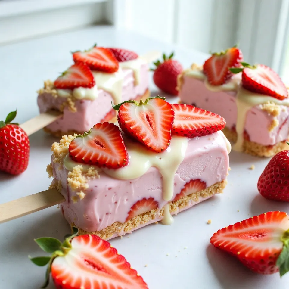 Strawberry Shortcake Ice Cream Bars Delightful Treat