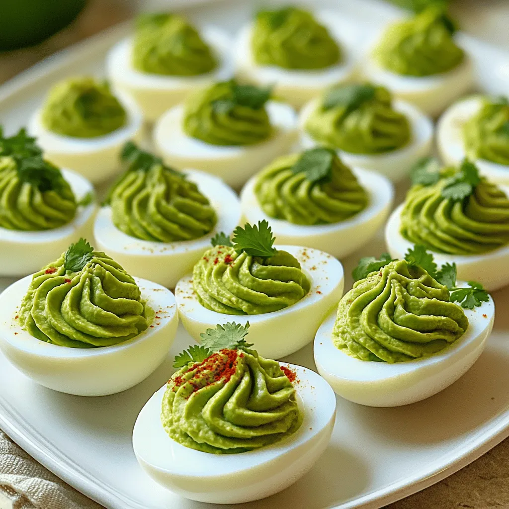 Avocado Lime Deviled Eggs Flavorful and Simple Snack