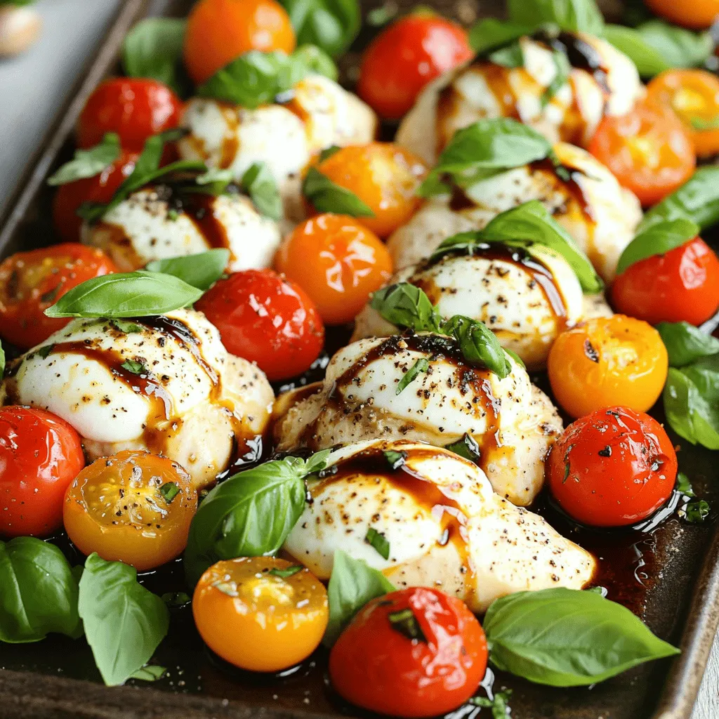 Sheet Pan Italian Chicken Caprese Flavorful Delight