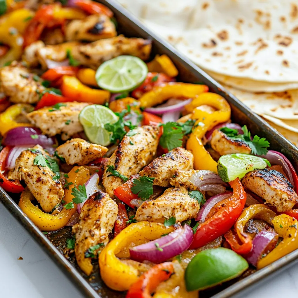 Sheet Pan Chicken Fajitas Fast and Flavorful Meal