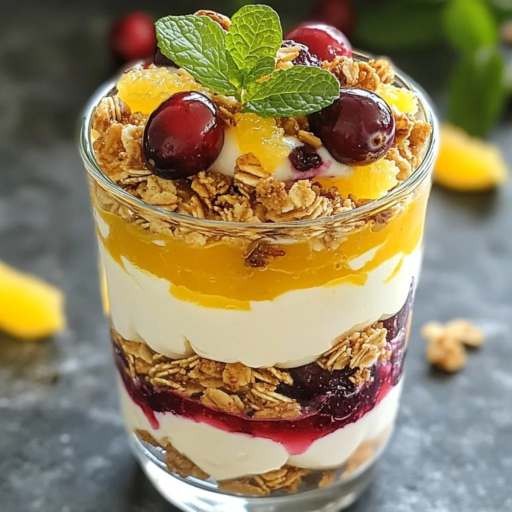 Cranberry Orange Yogurt Parfait Easy and Healthy Treat