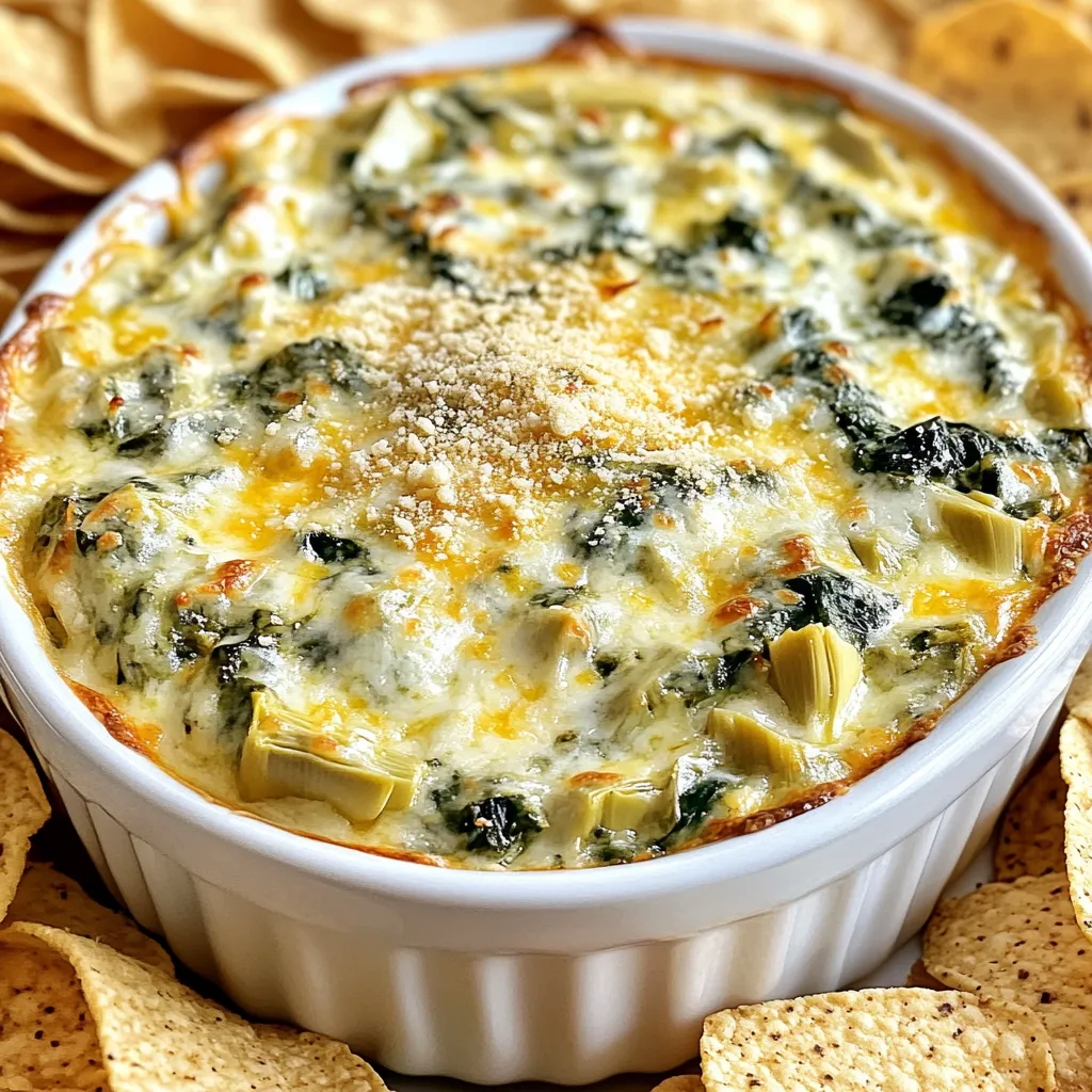 Cheesy Spinach Artichoke Dip Flavorful Party Snack