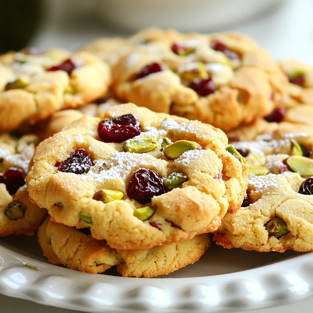 Cranberry Pistachio Cookies Fresh and Flavorful Treat