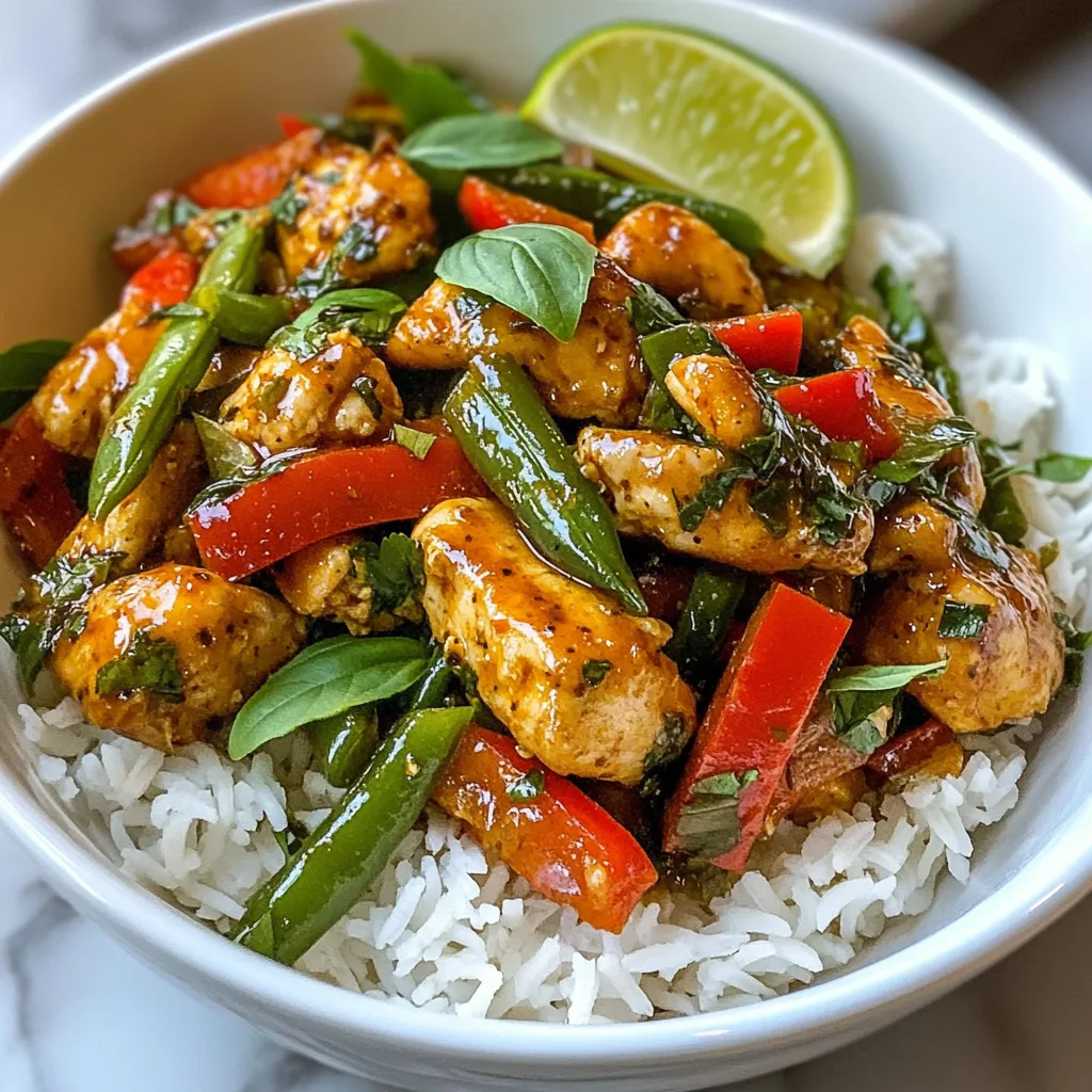 Spicy Thai Basil Chicken Flavorful and Easy Recipe