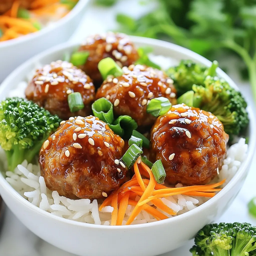 Teriyaki Meatball Rice Bowls Simple and Tasty Meal
