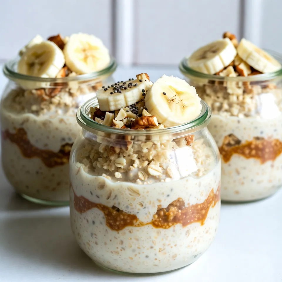 Peanut Butter Banana Overnight Oats Easy Breakfast Fix