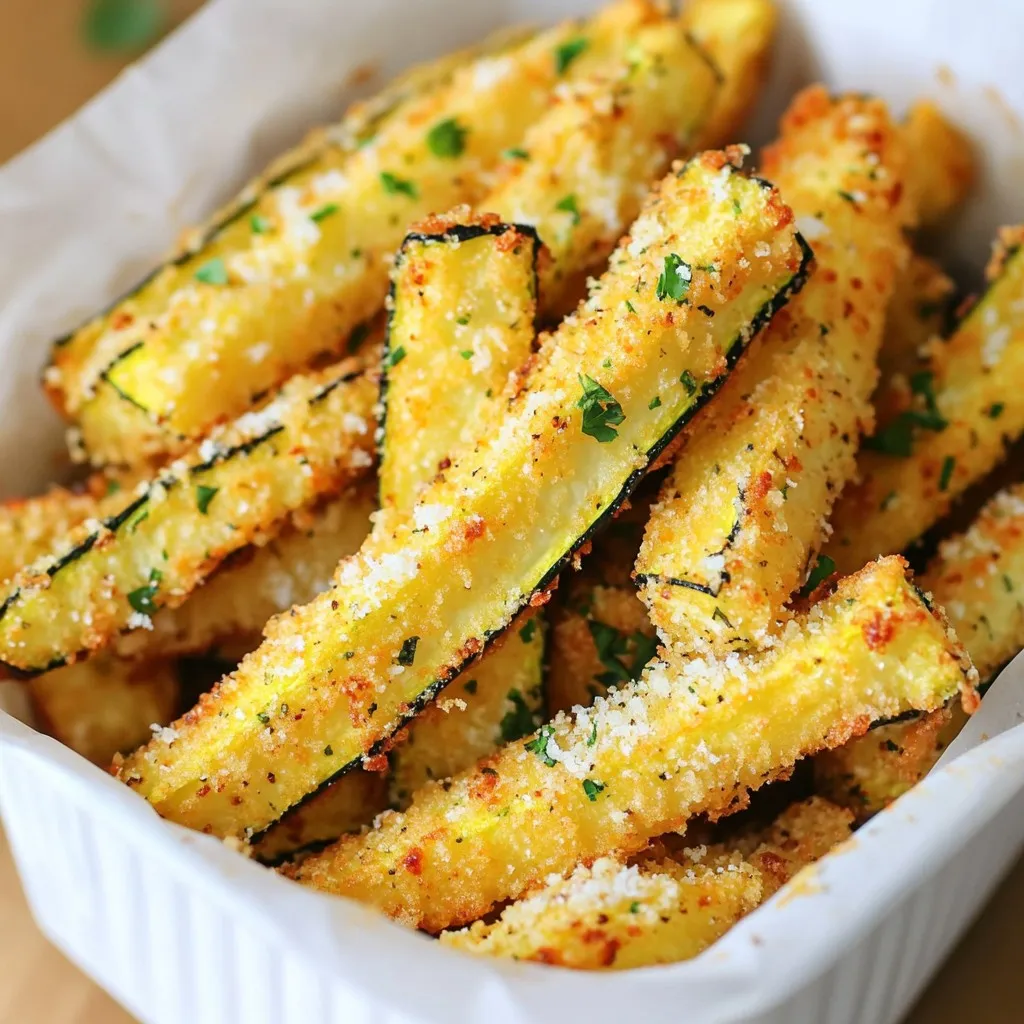 Air Fryer Parmesan Zucchini Fries Crispy Delight