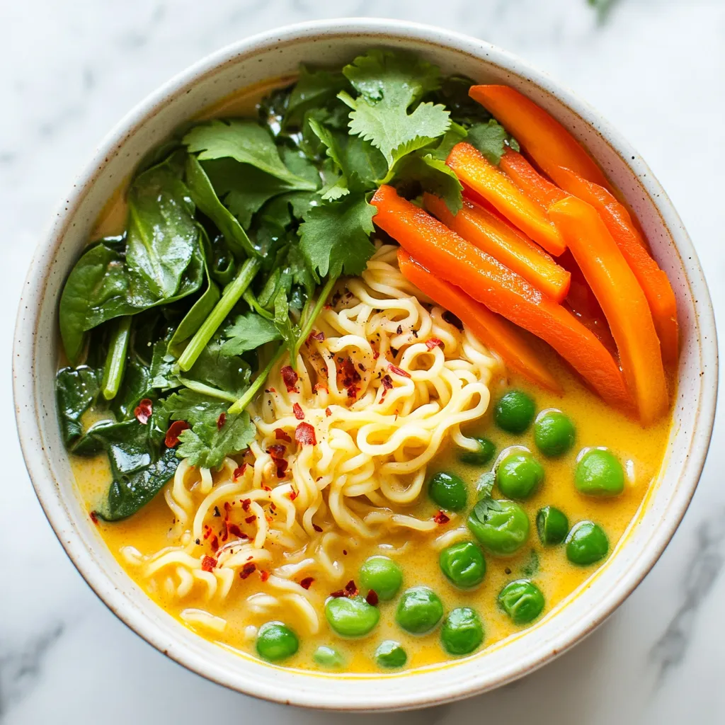 Coconut Curry Ramen Bowl Flavorful and Comforting Dish