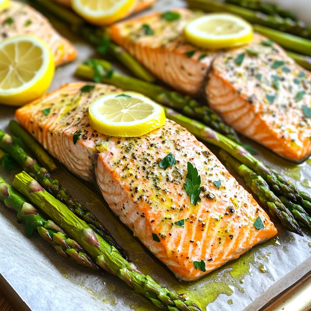 Sheet-Pan Lemon Herb Salmon and Asparagus Delight