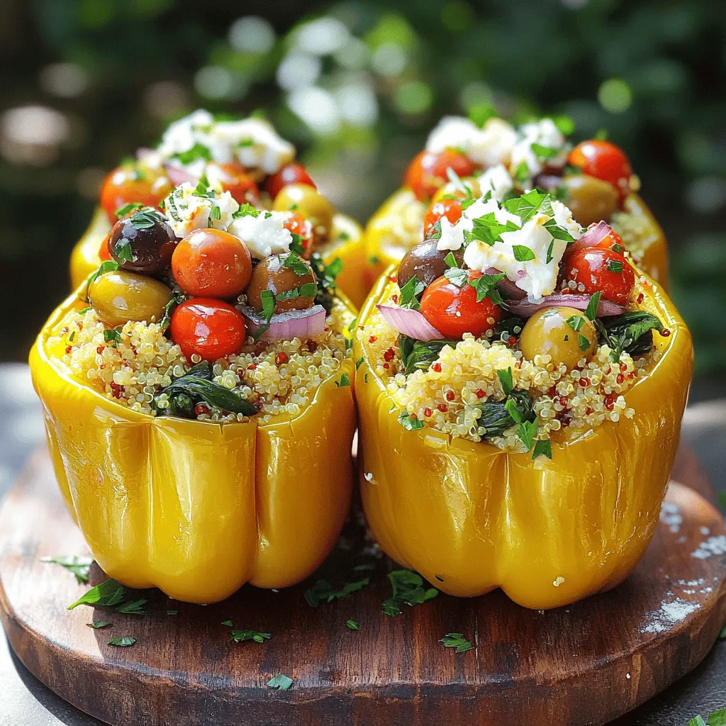 Greek Stuffed Peppers Flavorful and Easy Recipe