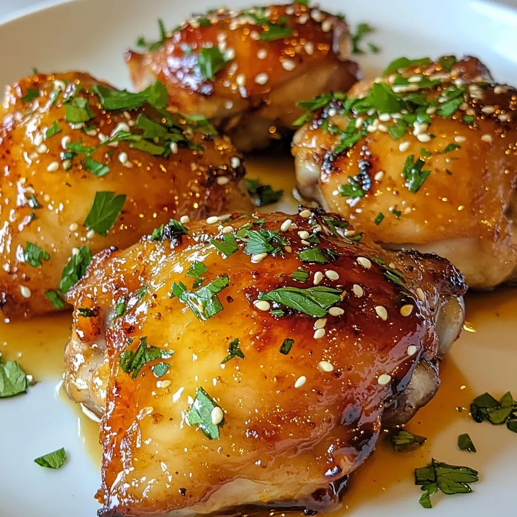 Honey Garlic Chicken Thighs Flavorful and Simple Meal