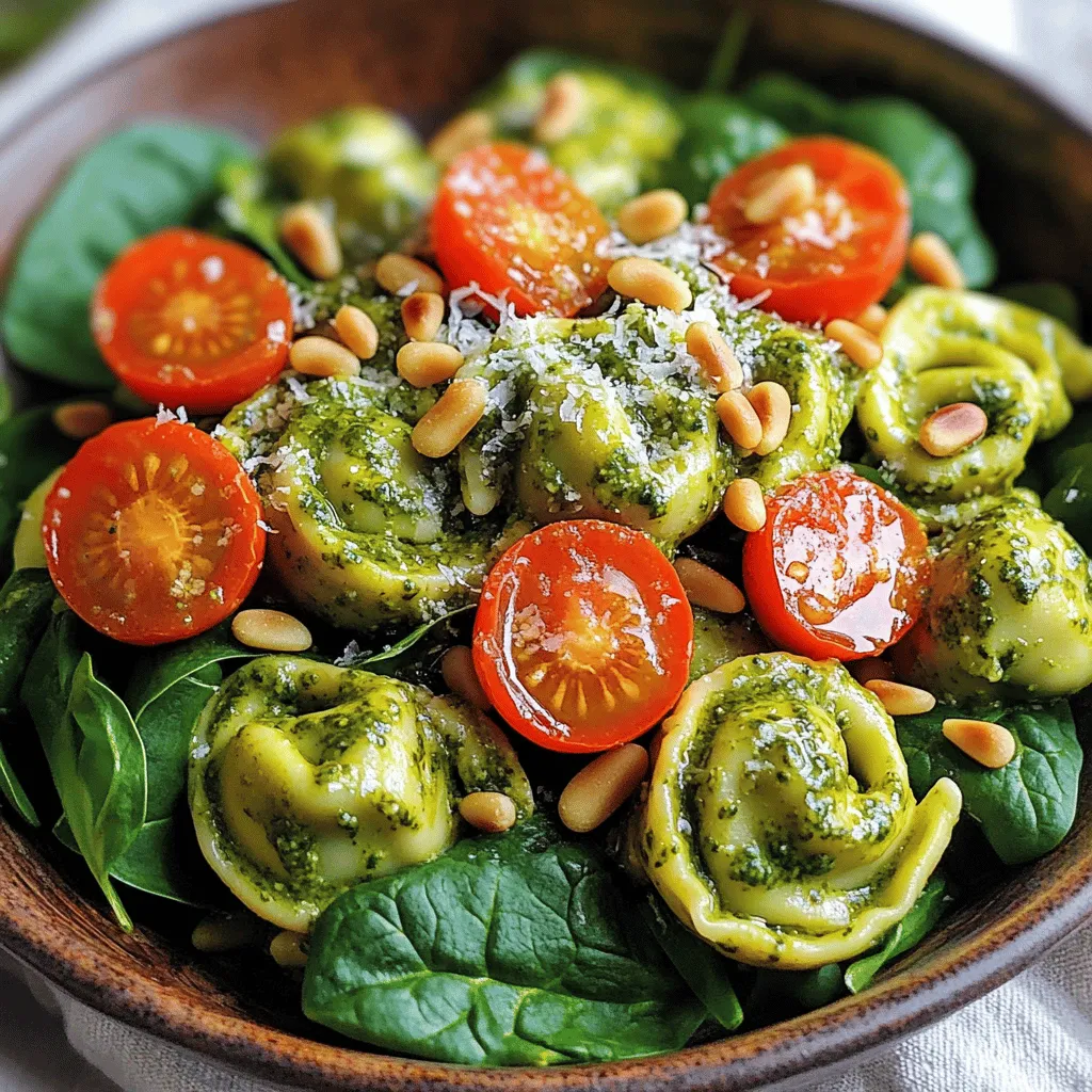 Creamy Pesto Tortellini Salad Fresh and Flavorful Dish