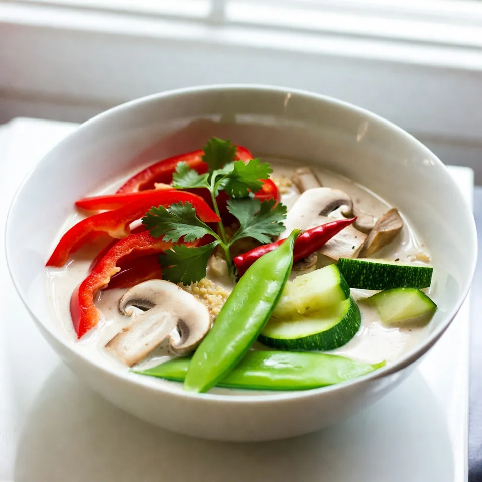 Spicy Thai Coconut Soup Flavorful Comfort Dish
