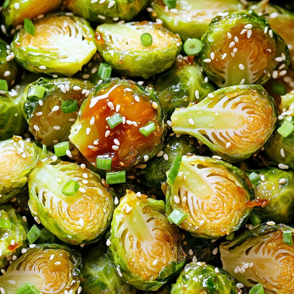 Air Fryer Honey Sriracha Brussels Sprouts Delight