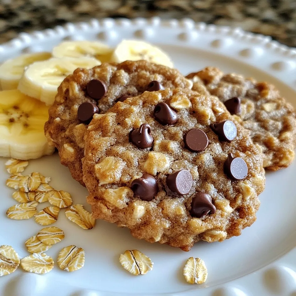 Chocolate Chip Banana Oatmeal Cookies Delightful Treat