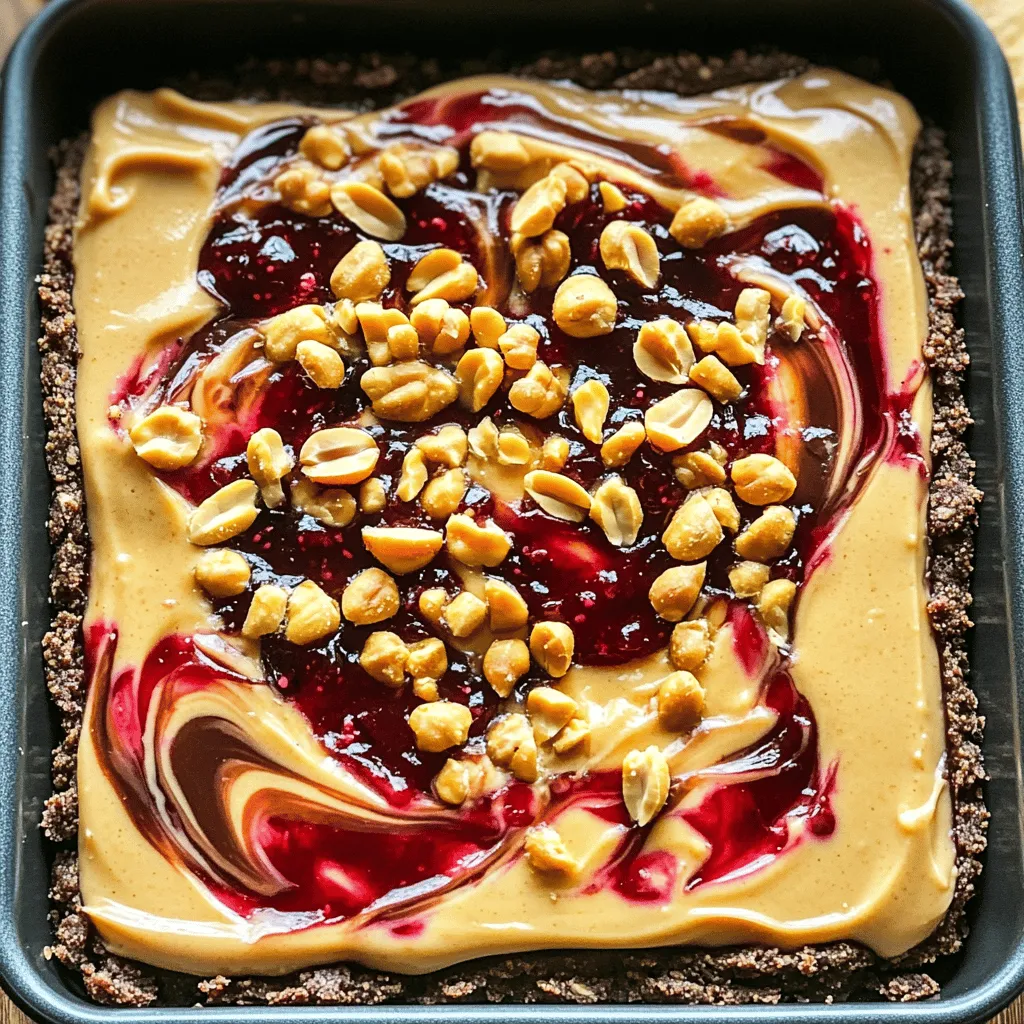 No-Bake Peanut Butter Jelly Cheesecake Bars Delight