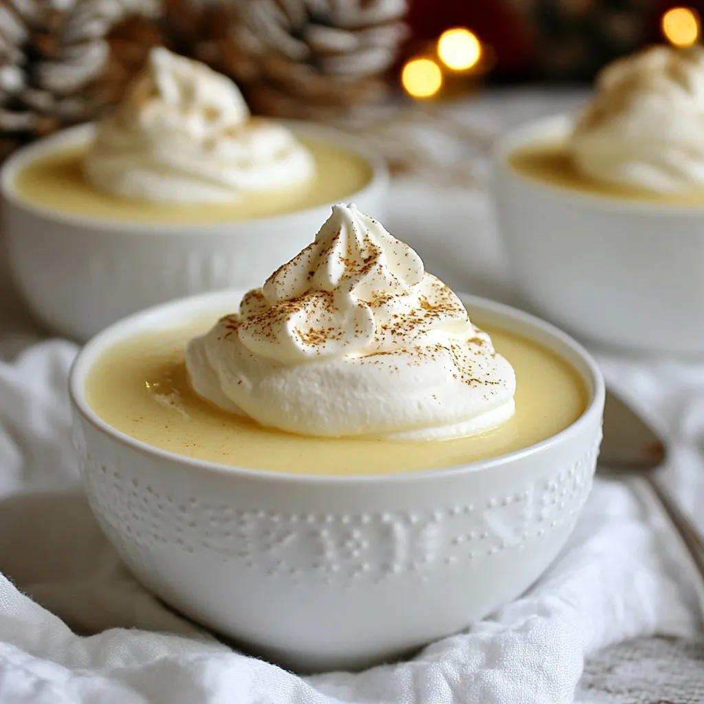 Eggnog Mousse Delightful and Festive Dessert Treat