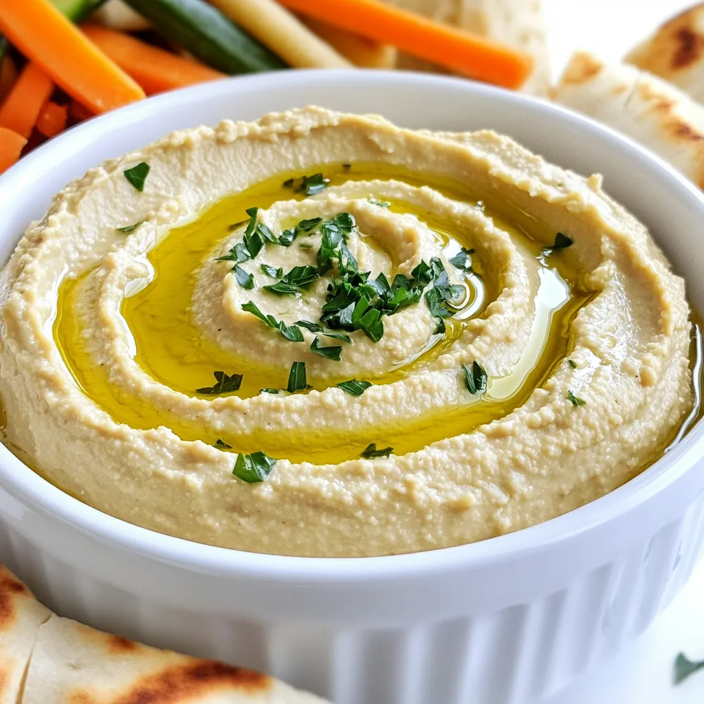 Creamy Roasted Garlic Hummus Flavorful and Easy Recipe
