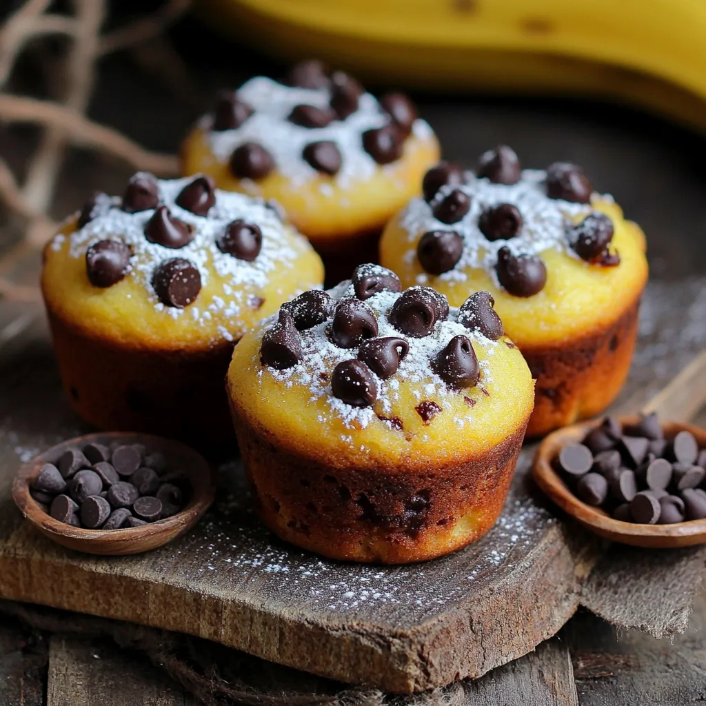 Chocolate Chip Banana Bread Muffins Simple Recipe
