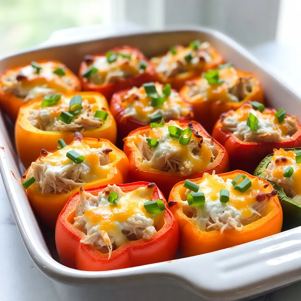 Buffalo Chicken Stuffed Peppers Easy and Tasty Recipe