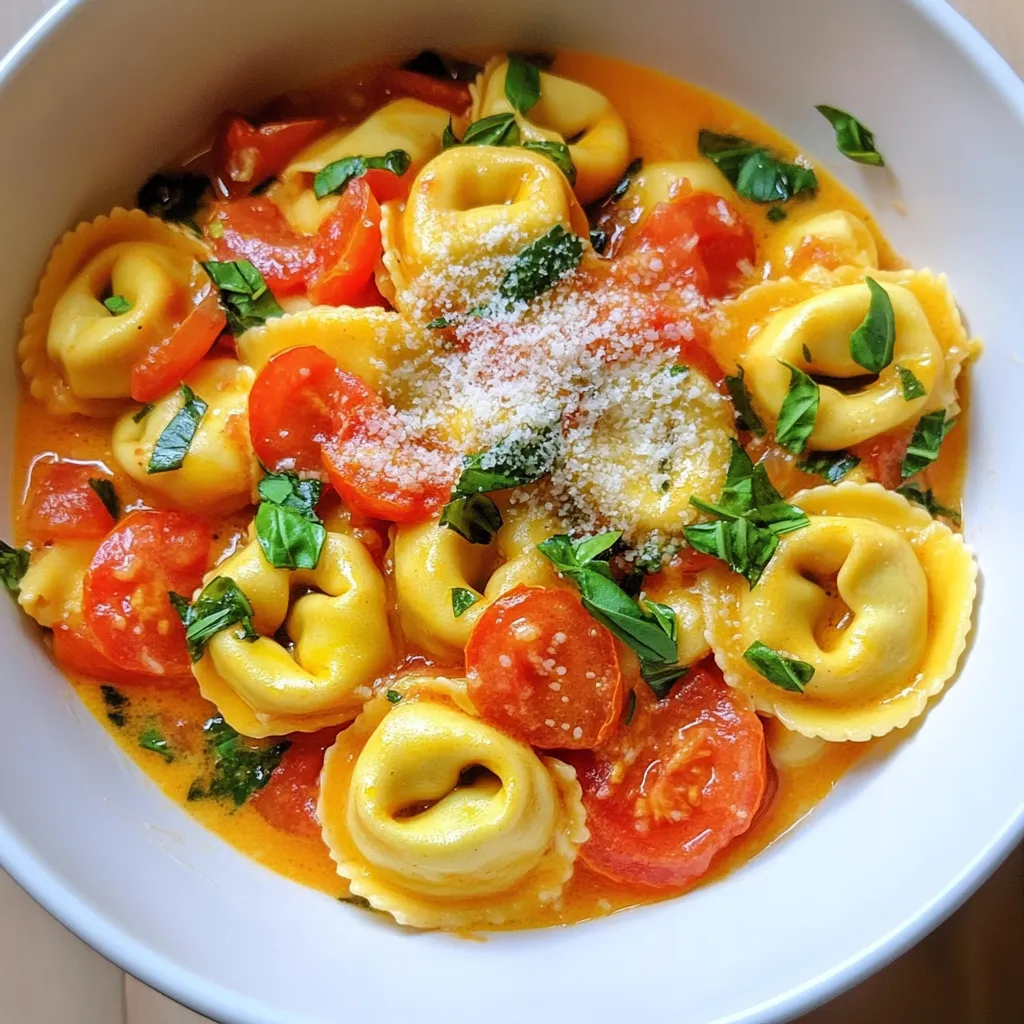 One Pot Tomato Basil Tortellini Quick and Easy Meal