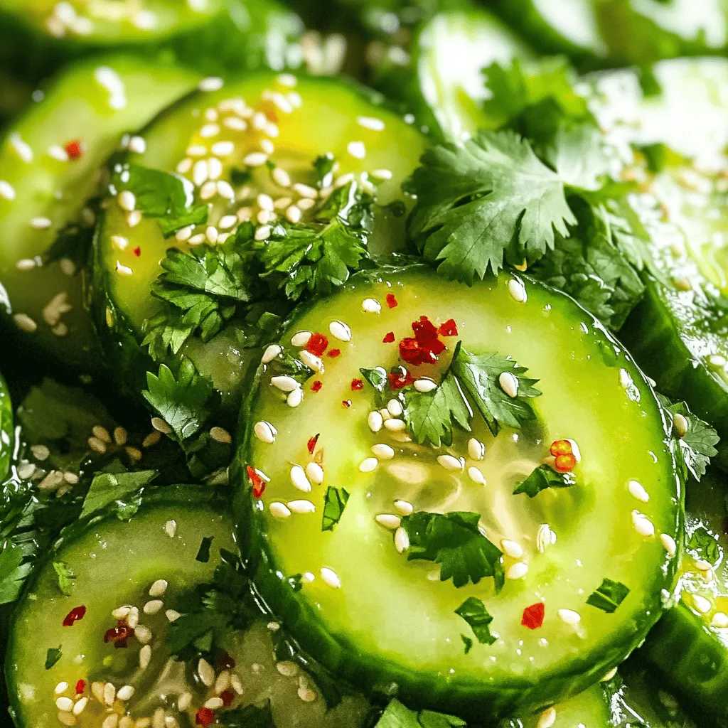 Spicy Sesame Cucumber Salad Fresh and Zesty Delight