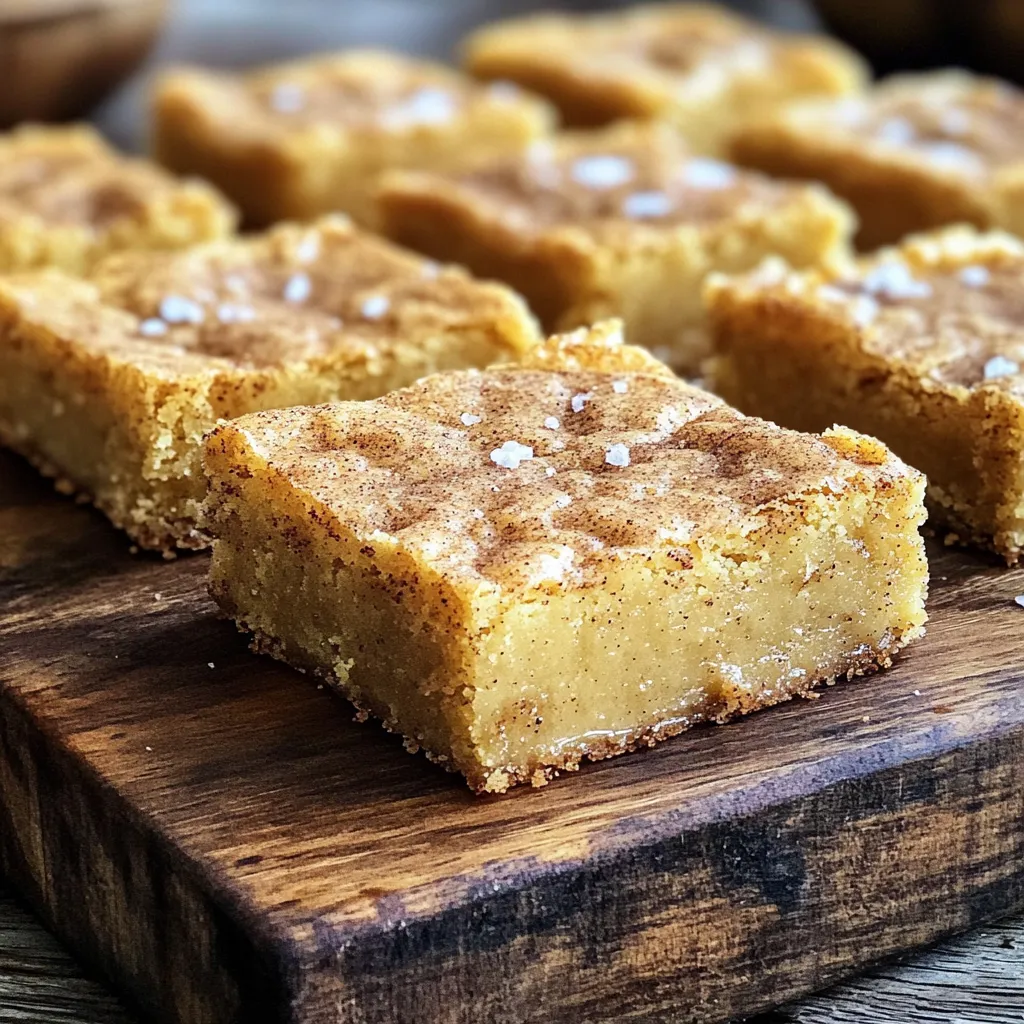 Irresistible Brown Butter Snickerdoodle Blondies Recipe