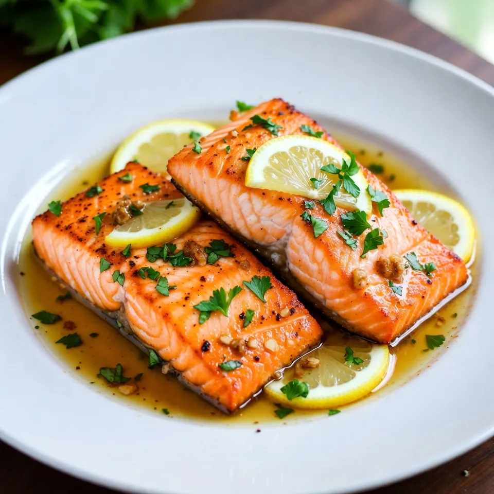 Garlic Butter Lemon Salmon Quick and Tasty Recipe