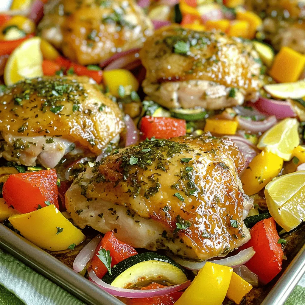 Sheet Pan Lemon Herb Chicken And Veggies Delight