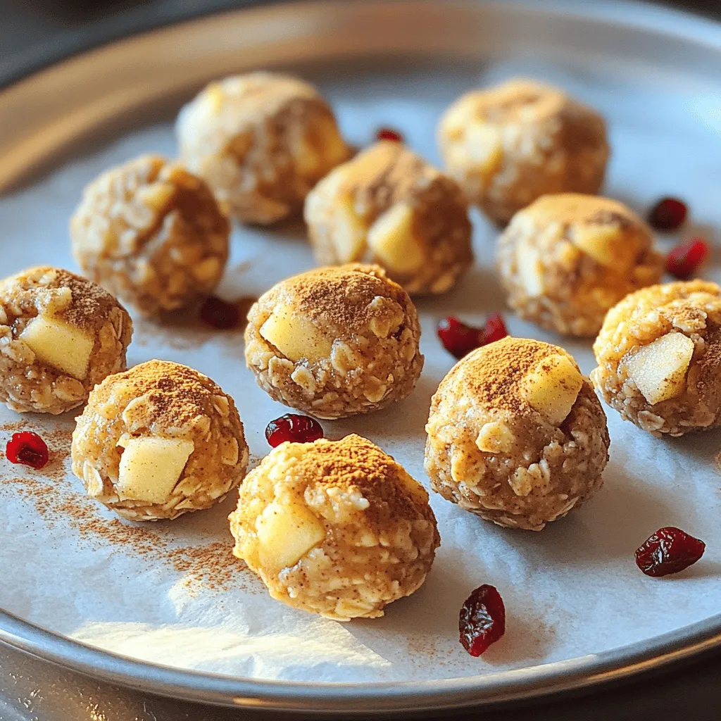 Apple Pie Energy Bites Tasty and Healthy Snack Treat