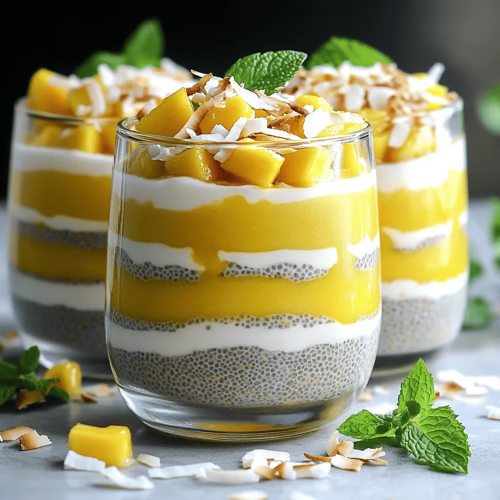 Mango Coconut Chia Pudding Refreshing and Healthy Treat