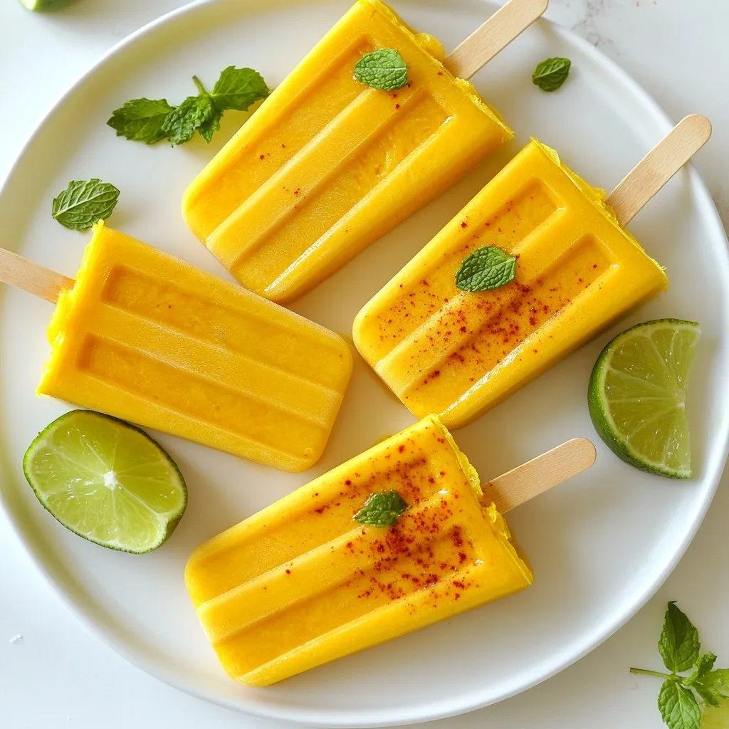 Mango Chili Lime Popsicles Refreshing Summer Treat