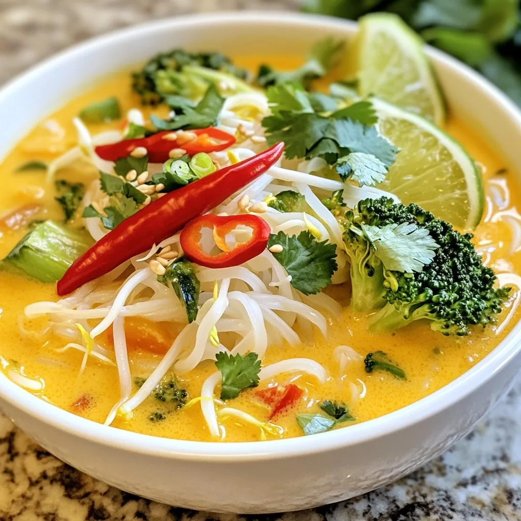 Spicy Thai Coconut Noodle Soup Flavorful and Easy Recipe