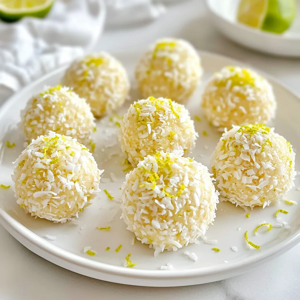 Coconut Lime Energy Bites Easy Healthy Snack Recipe