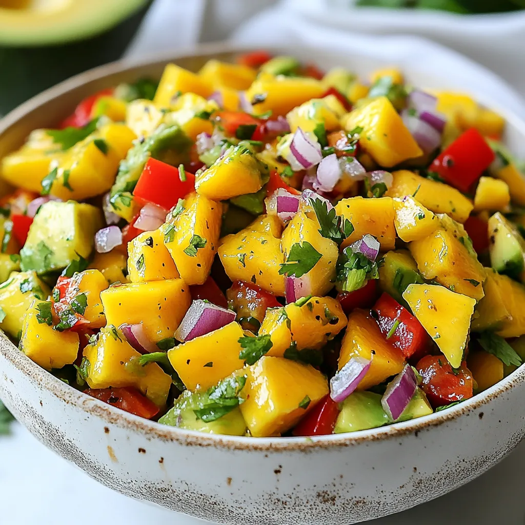 Mango Avocado Salsa Flavorful and Fresh Delight