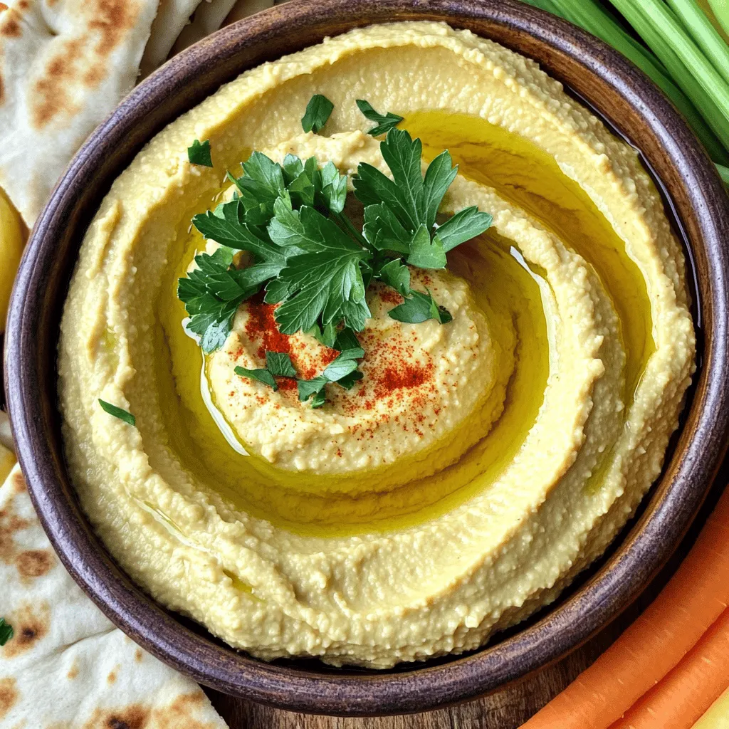 Creamy Roasted Garlic Hummus Simple and Tasty Dish
