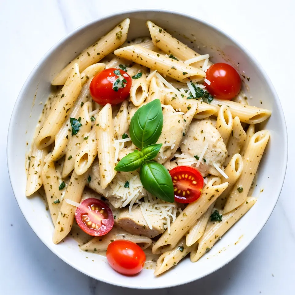 Creamy Chicken Pesto Pasta Flavorful Dinner Delight