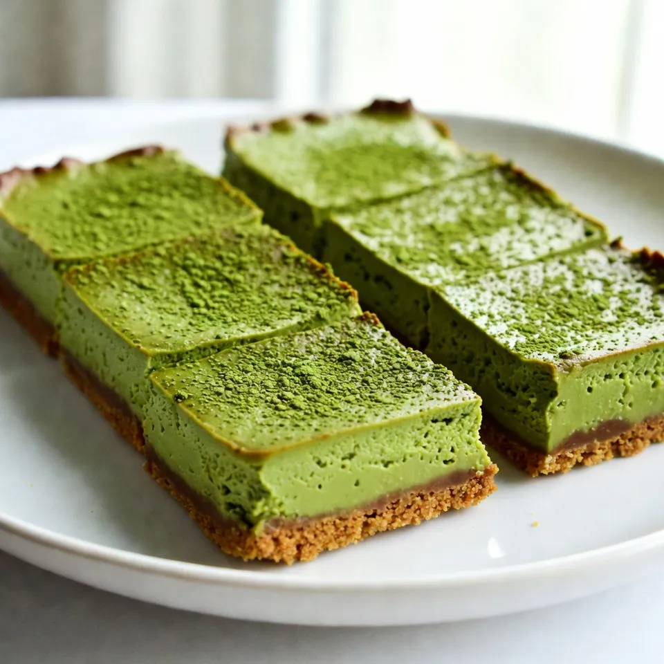Matcha Cheesecake Bars Delightful and Easy Recipe