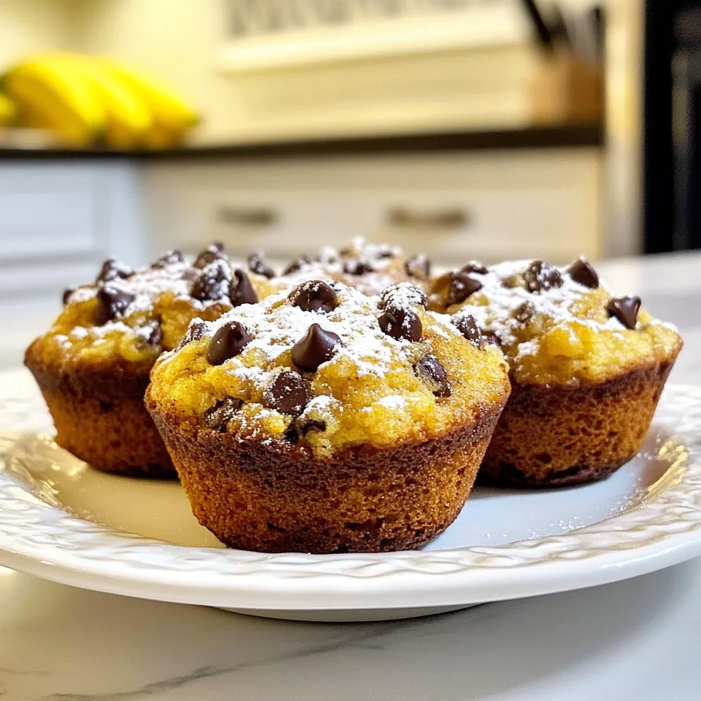 Chocolate Chip Banana Oat Muffins Delightful Treat