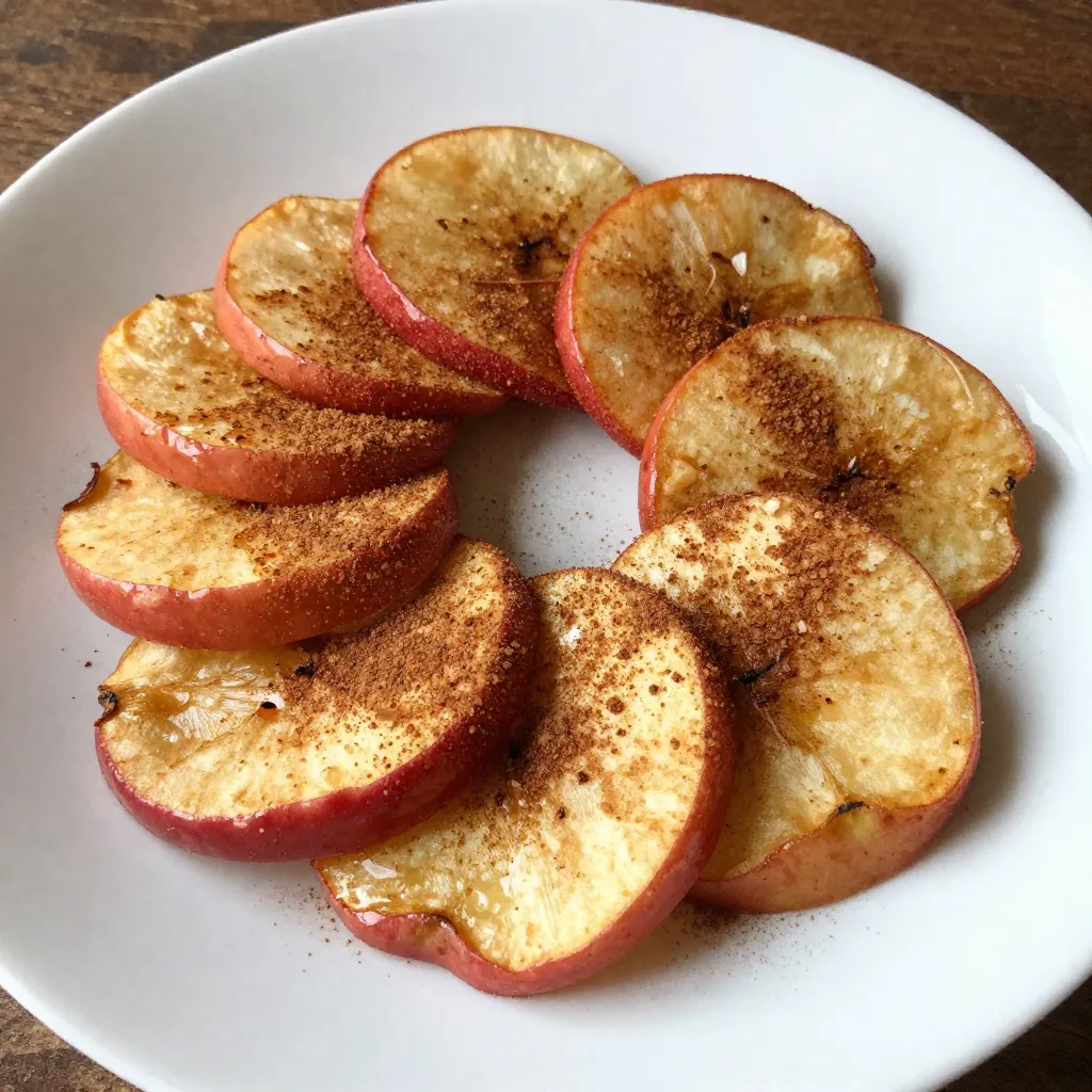Cinnamon Sugar Apple Chips Tasty and Simple Snack