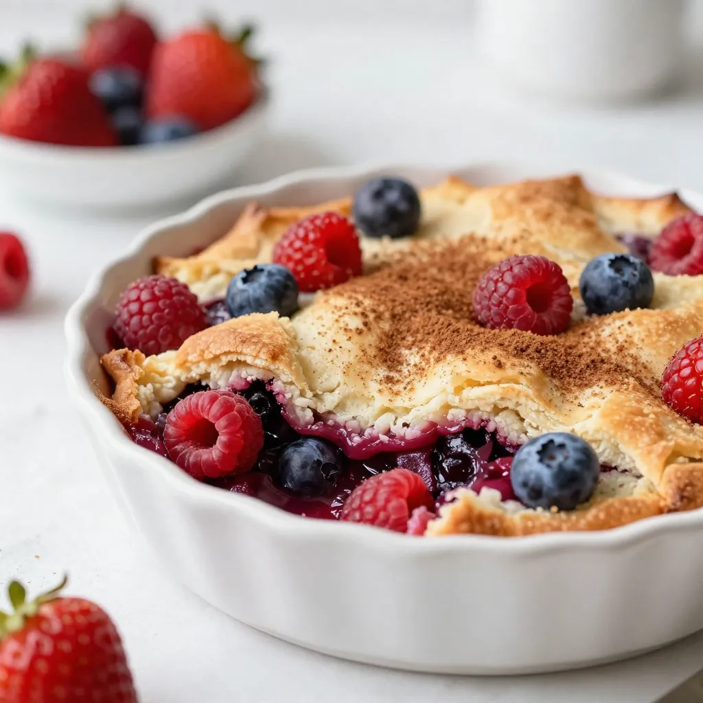Triple Berry Cobbler Delightful Summer Dessert Recipe