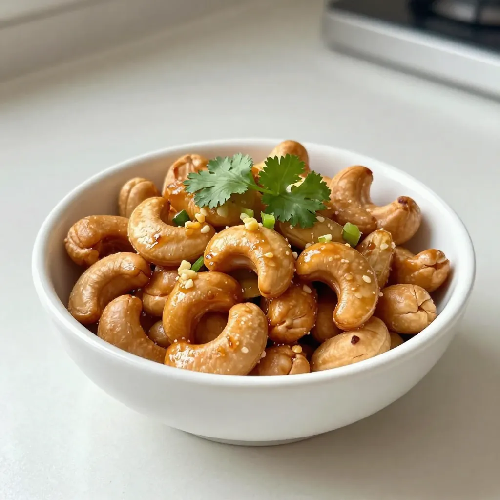 Sweet Chili Garlic Roasted Cashews Tasty Snack Ideas