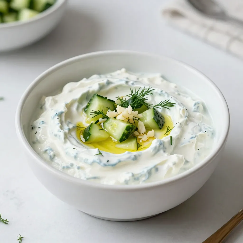 Creamy Greek Tzatziki Dip Simple and Flavorful Treat