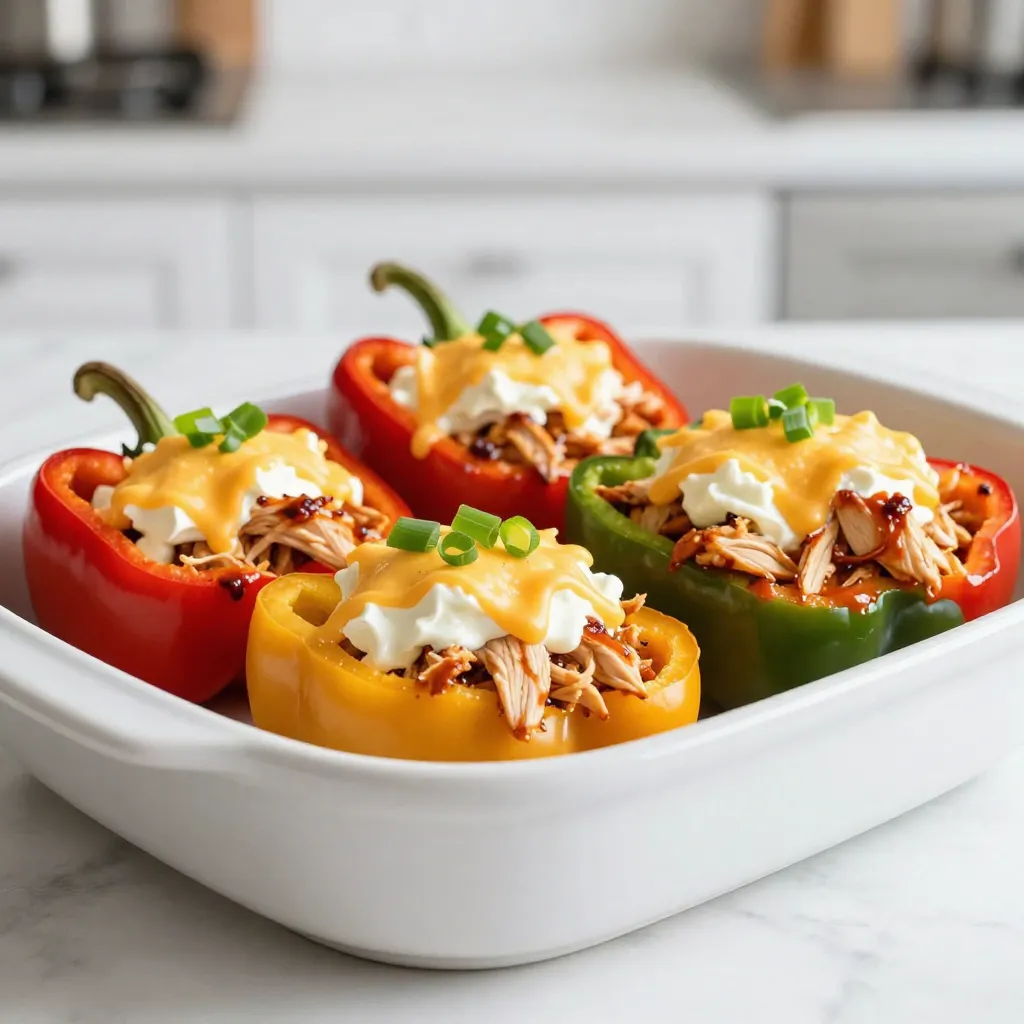 Buffalo Chicken Stuffed Peppers Tasty and Easy Meal
