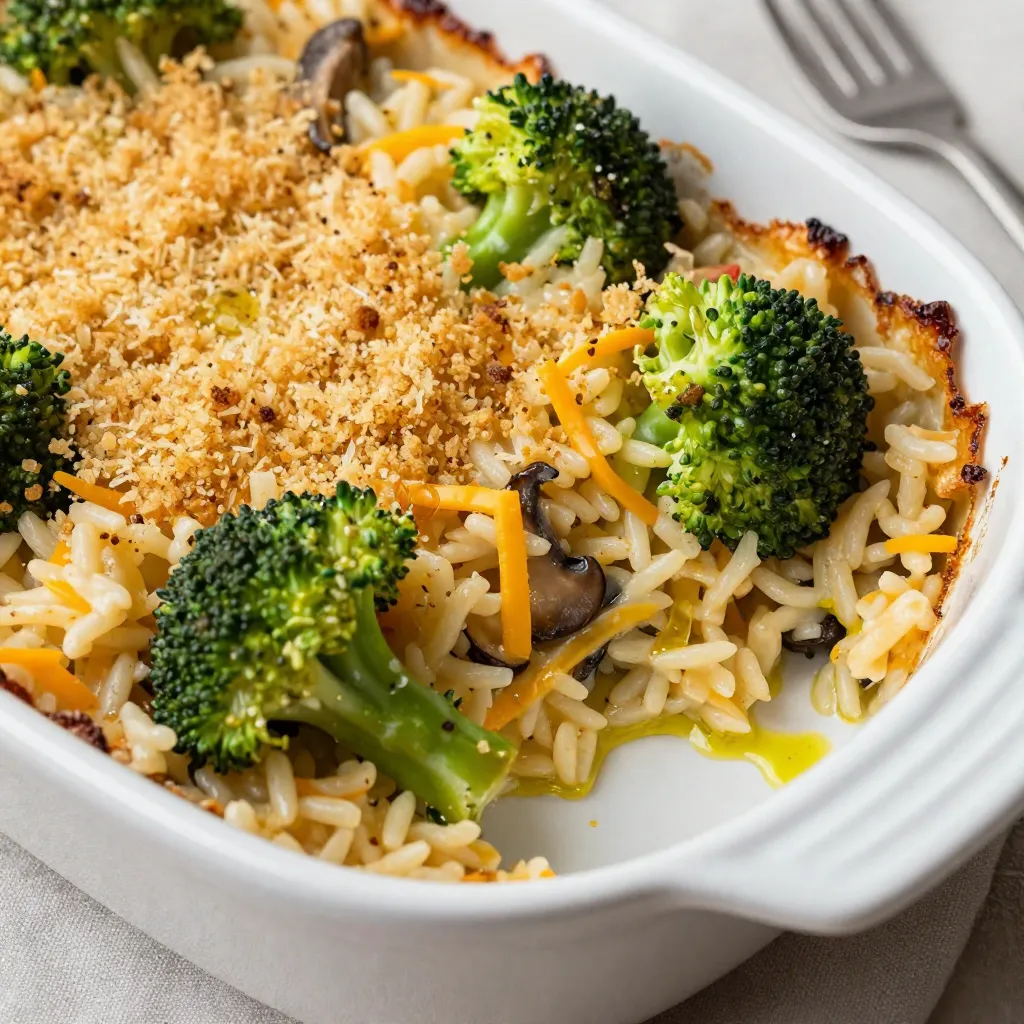 Cheesy Broccoli Rice Casserole Flavorful and Filling Dish