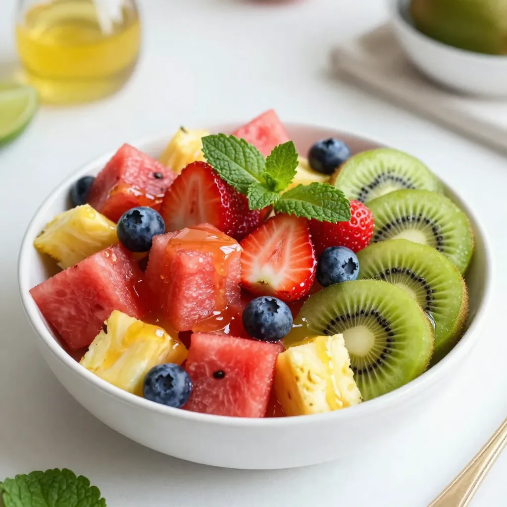 Honey Lime Fruit Salad Refreshing and Nutritious Dish