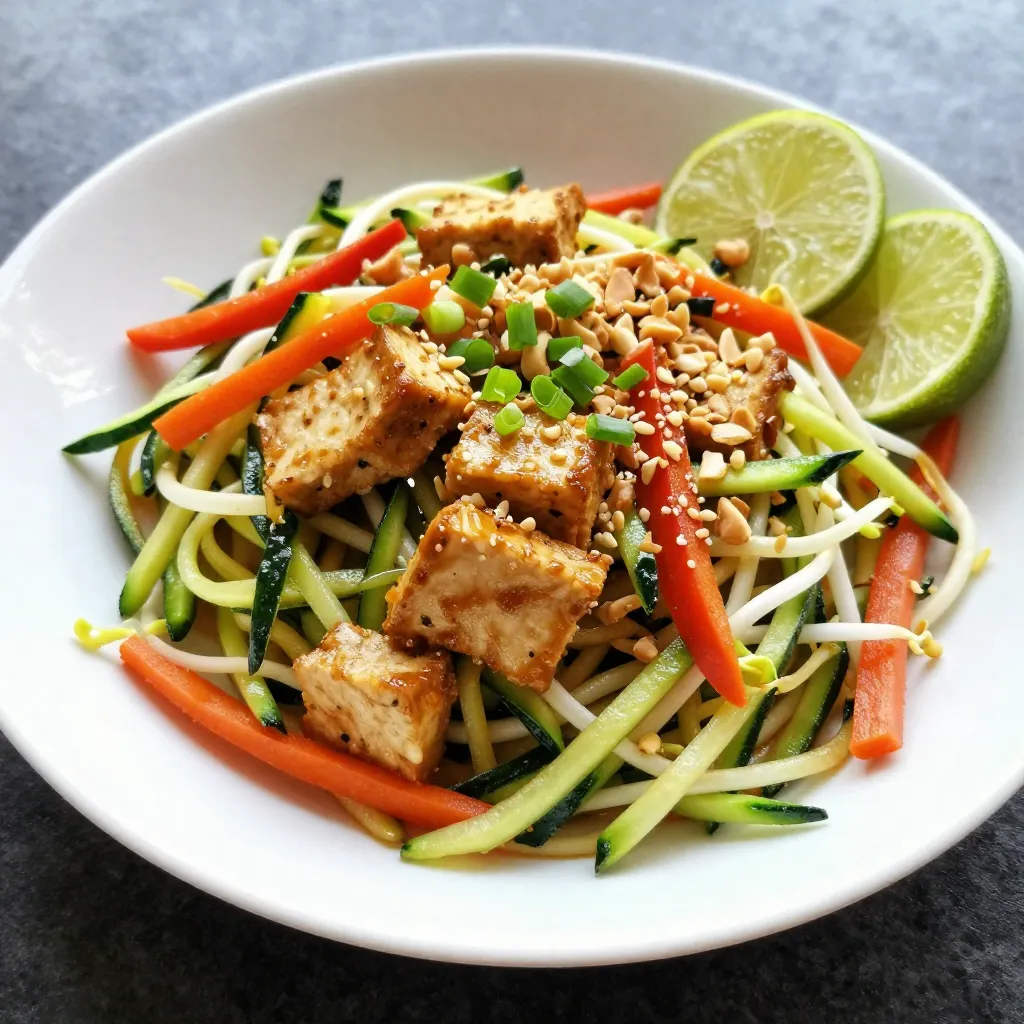 Zucchini Noodle Pad Thai Flavorful and Healthy Meal