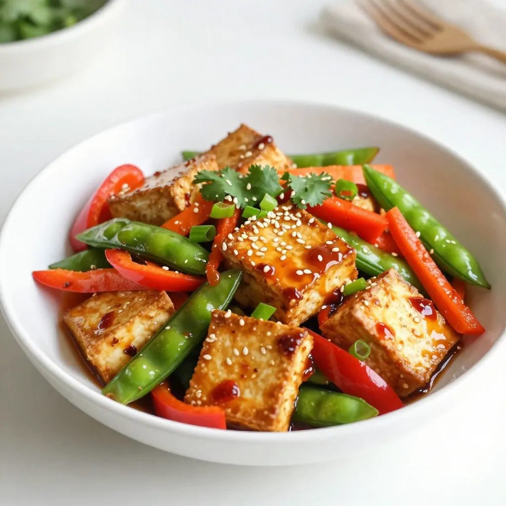 Chili Garlic Tofu Stir Fry Quick and Flavorful Meal