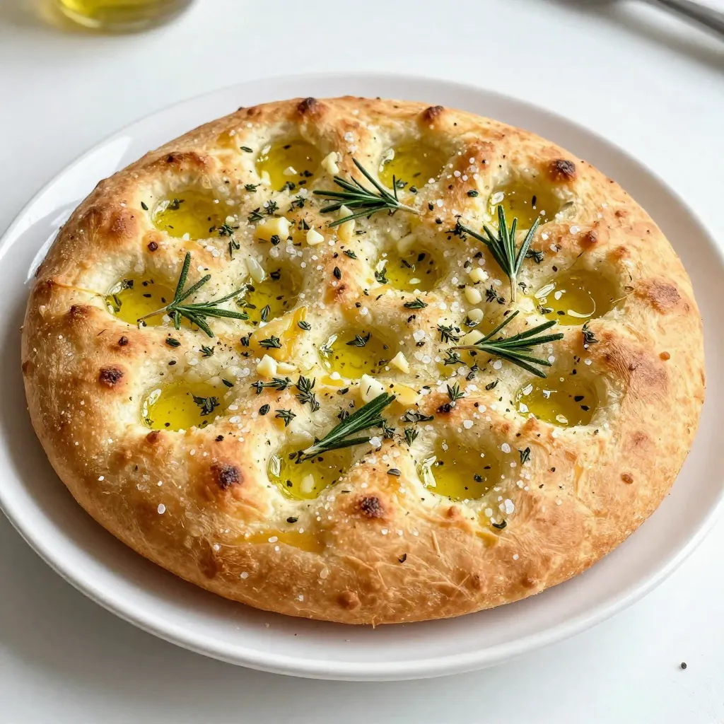 Garlic Herb Focaccia Bread Flavorful Homemade Treat
